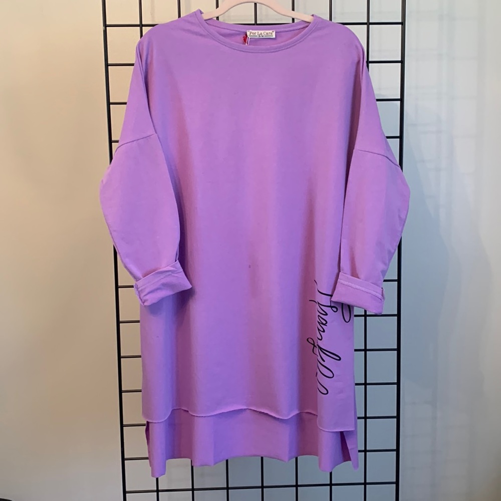 Por La Cara Thankful Tunic - Orchid